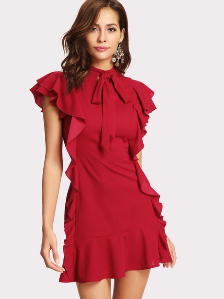 Rode jurk shein