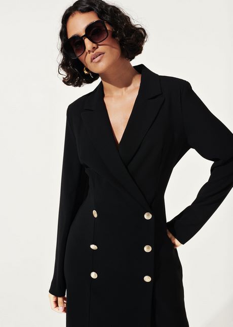 Zwarte blazer jurk dames