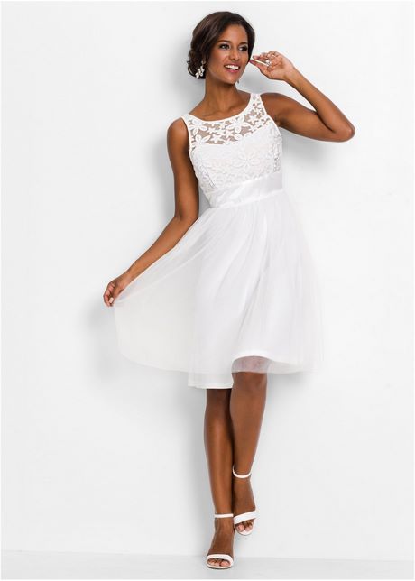 Avond jurk wit