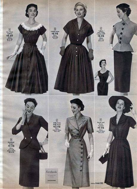 De jaren 50 kleding