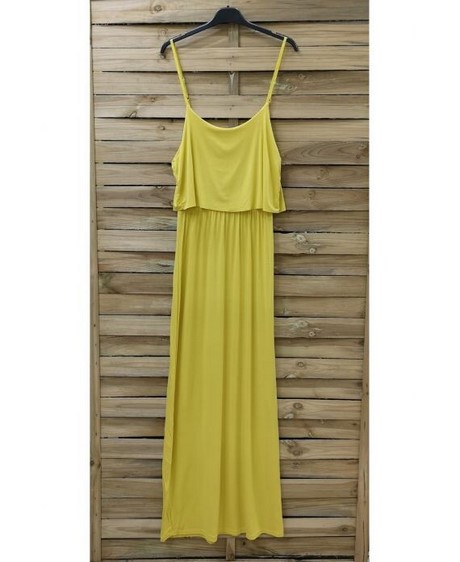 Maxi dress geel