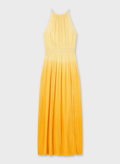 Maxi dress geel