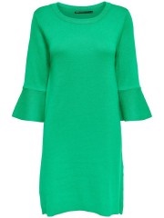 Gebreide groene jurk