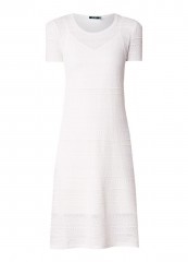 Gebreide witte jurk