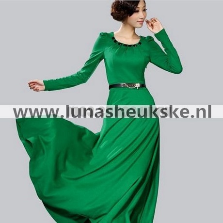 Jurk lang groen