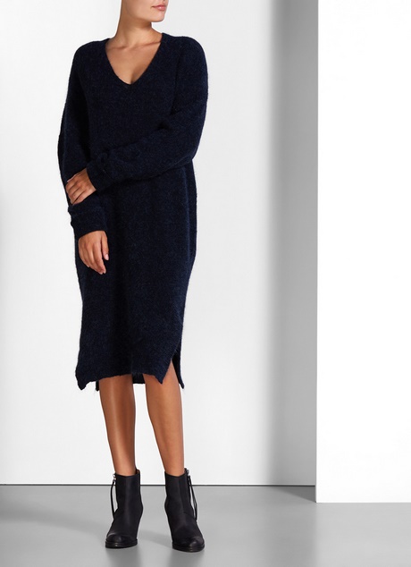 Oversized wollen jurk