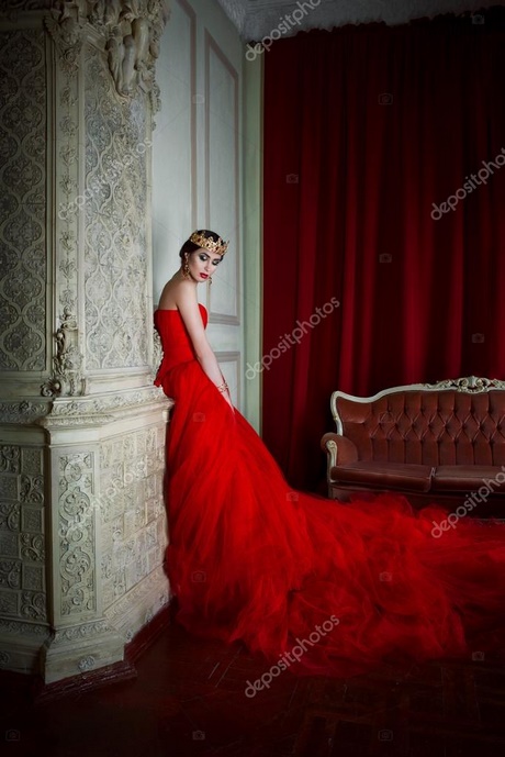 Rode jurk meisje