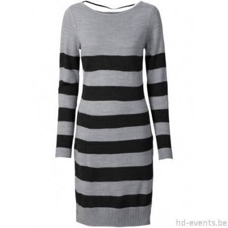 Tricot jurk streep