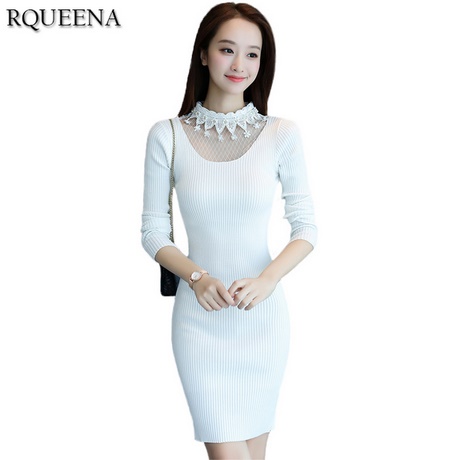 Witte trui jurk