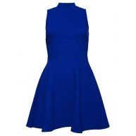 Felblauwe jurk