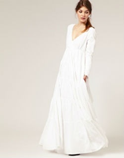 Witte maxi jurk