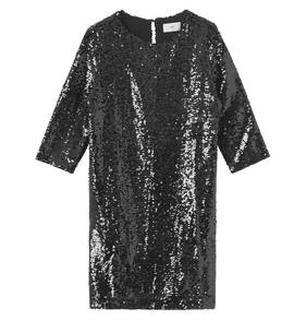 Jurk lange mouwen glitter