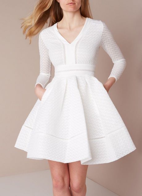 Bijenkorf witte jurk