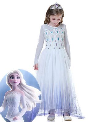 Elsa jurk frozen 2 wit