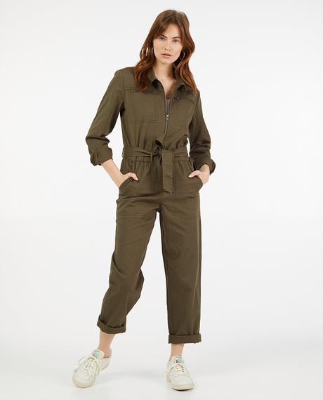 Jumpsuit khaki groen