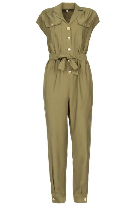 Jumpsuit khaki groen