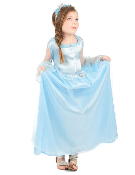 Prinses blauwe jurk
