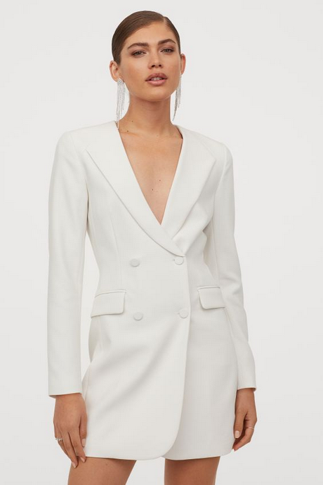 Witte blazer dress