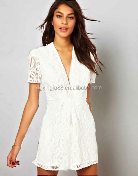 Witte elegante jurk