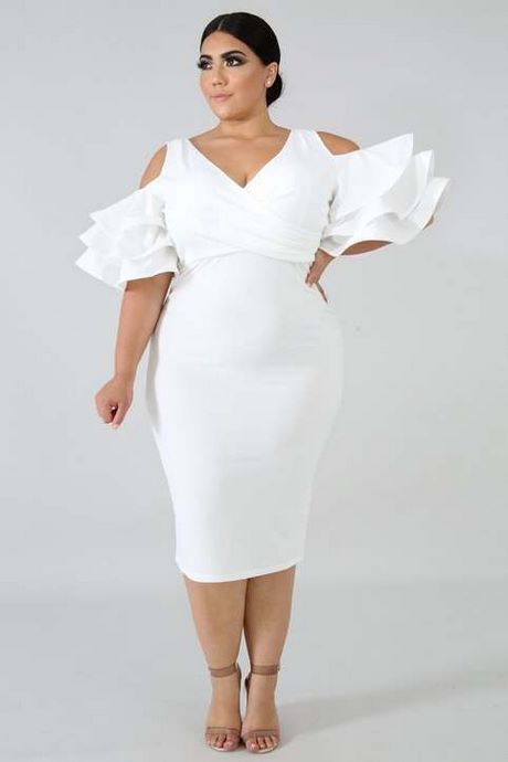 Witte jurk grote maat