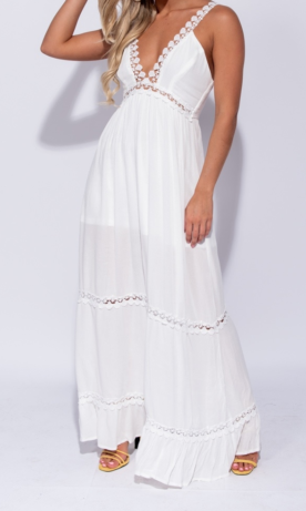 Witte jurken lang