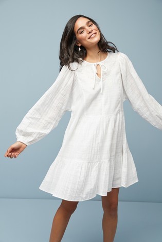 Witte kaftan jurk