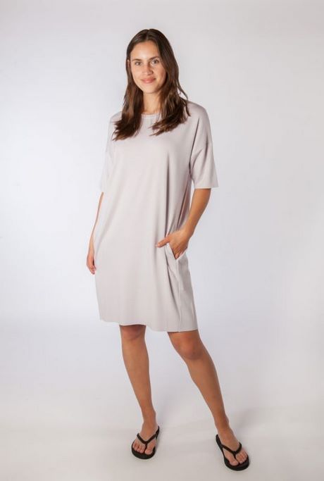 Witte t shirt dress