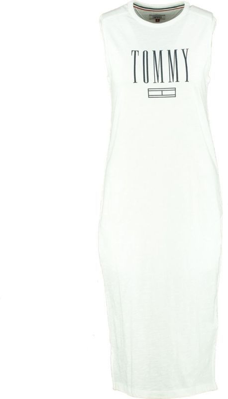 Witte t shirt dress