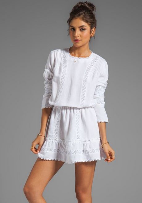 Witte t shirt dress