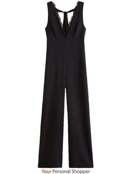 Zwarte jumpsuit mango