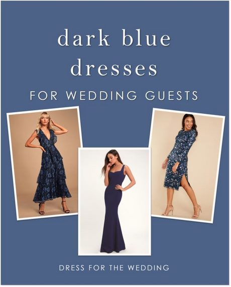 Blauwe jurk voor bruiloft gast