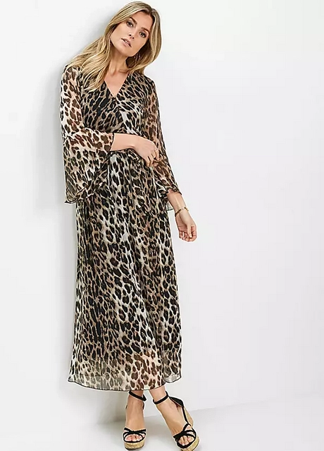 Leopard maxi jurk