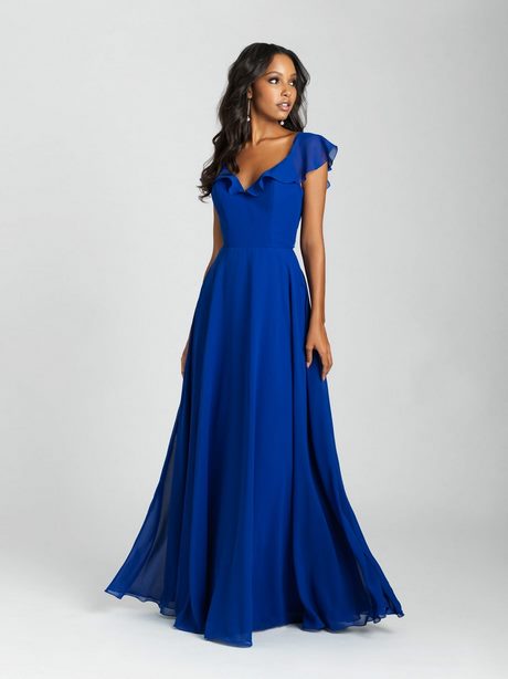 Royal blue bruidsmeisje jurk