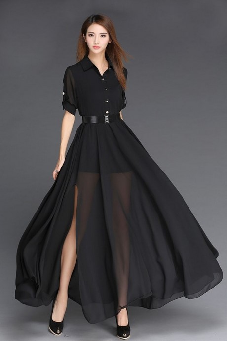 Zwarte jurk voor vrouwen