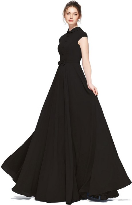 Zwarte jurk voor vrouwen