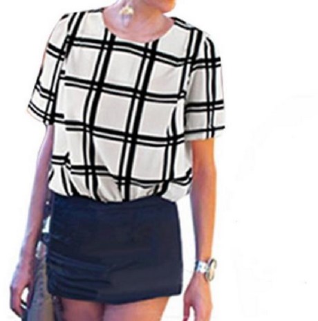 Blouse zwart wit