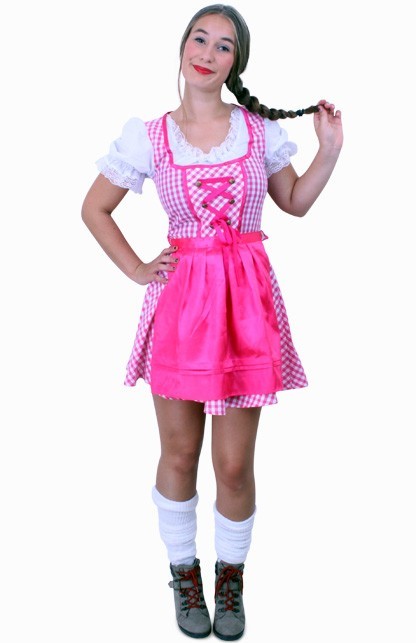 Dirndl jurk roze