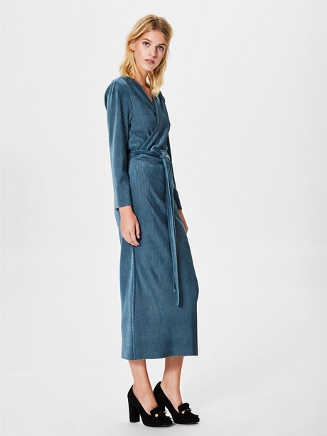 Fluwelen maxi jurk