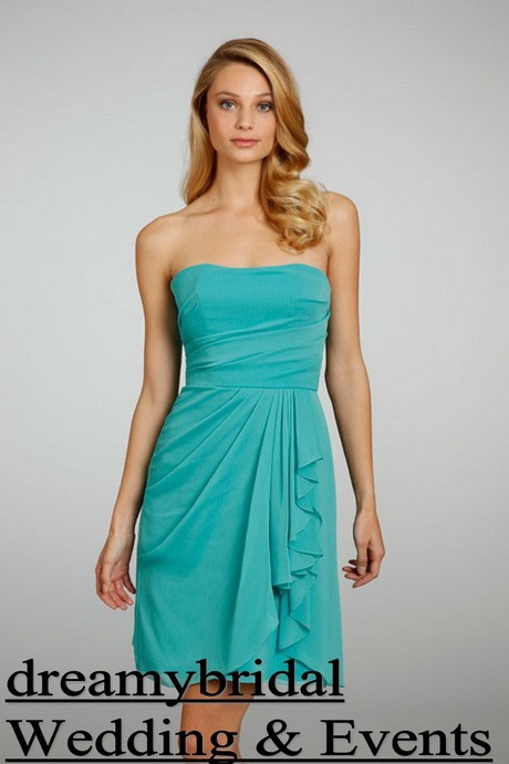 Jurk turquoise bruiloft