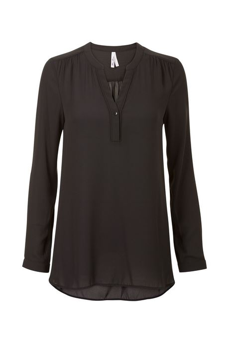 Lange legergroene blouse