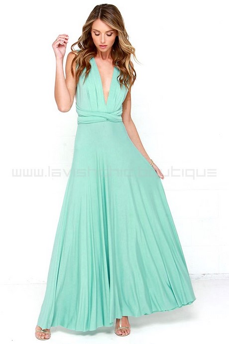 Maxi dress mintgroen