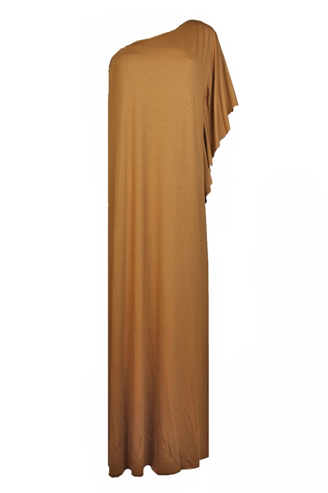 Bruine maxi jurk