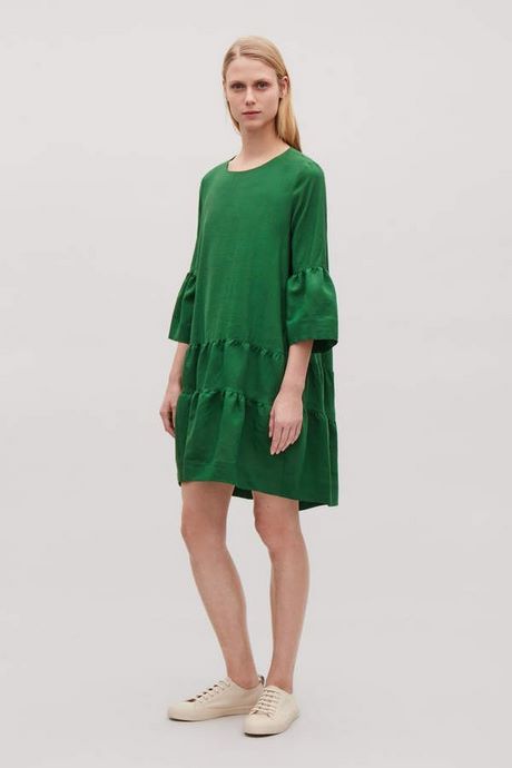 Cos groene jurk