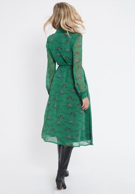 Groene midi jurk