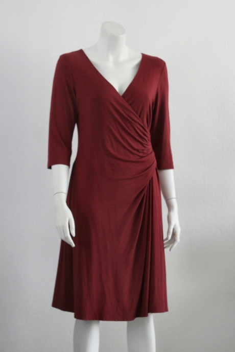 Rode jersey jurk