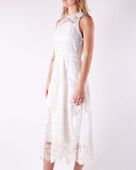 Witte lace jurk