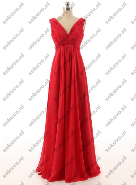 Lange jurken rood