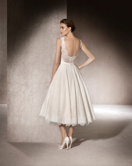 Pronovias korte trouwjurk