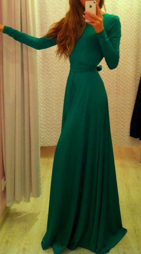 Maxi dress legergroen