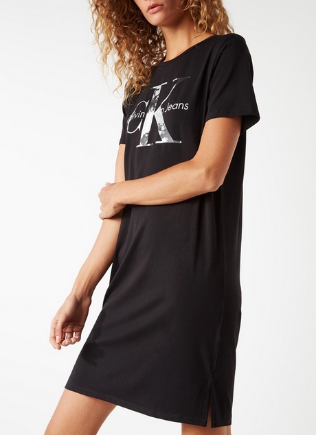 Zwart t shirt jurk